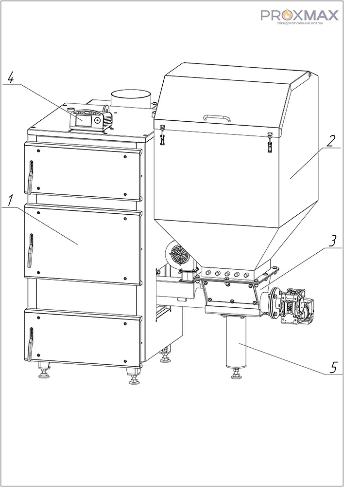 Угольный котел PROXMAX 50 KW 346L / 50 кВт